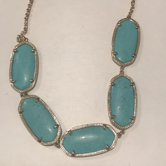 Kendra Scott Valencia turquoise necklace - Picture 3 of 6